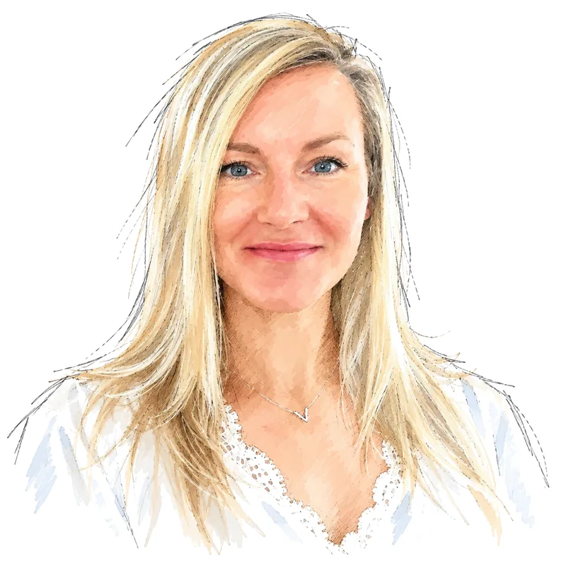Portrait dessiné d’une experte Airbnb de l’équipe WeHost
