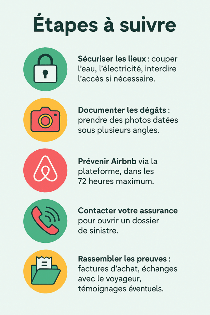 Que faire en cas de sinistre dans mon logement Airbnb ?